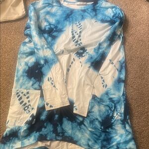 Tie Dye Long sleeve shirt with pockets